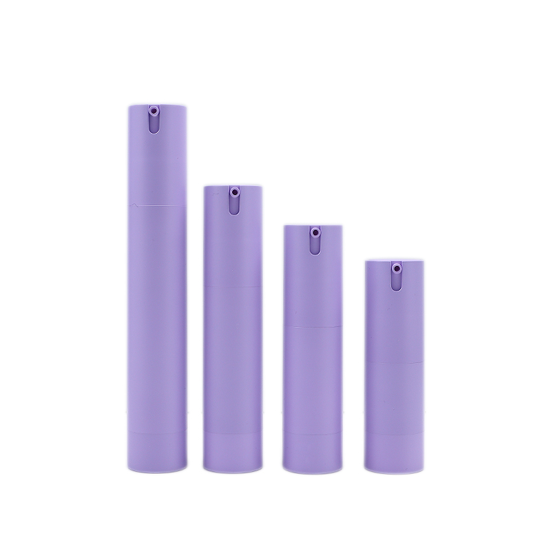 10ml 15ml 20ml 30ml U-formet pressende lilla kosmetisk luftløs flaske