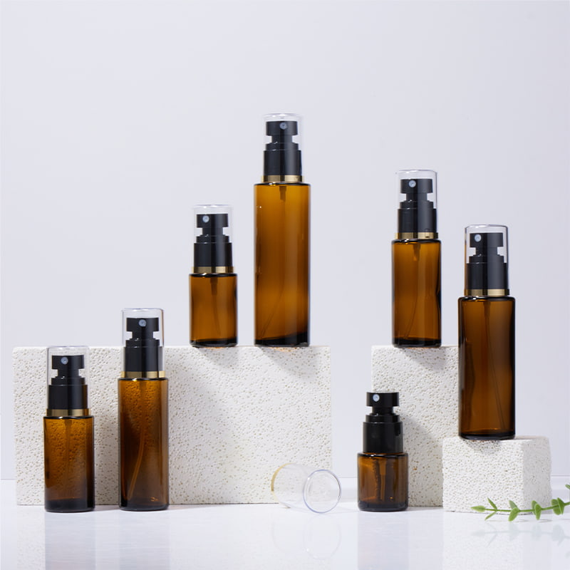 20ml 30ml 40ml 50ml 60ml 80ml 100ml Amber glas sprayflaske